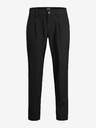 Jack & Jones Černé pánské zkrácené kalhoty Jack & Jones Karl
