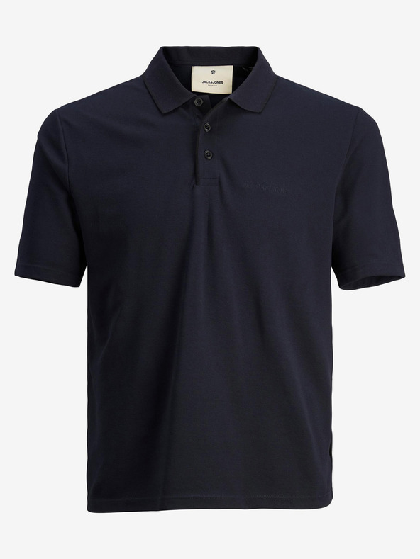 Jack & Jones Tmavě modré pánské polo tričko Jack & Jones Blamatt