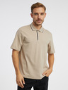 Jack & Jones Béžové pánské polo tričko Jack & Jones Blamatt