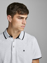 Jack & Jones Bílé pánské polo tričko Jack & Jones Paulos