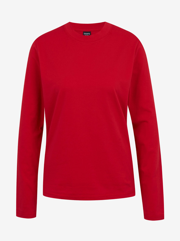 Sam 73 Červené dámské tričko s dlouhým rukávem SAM 73 Zira