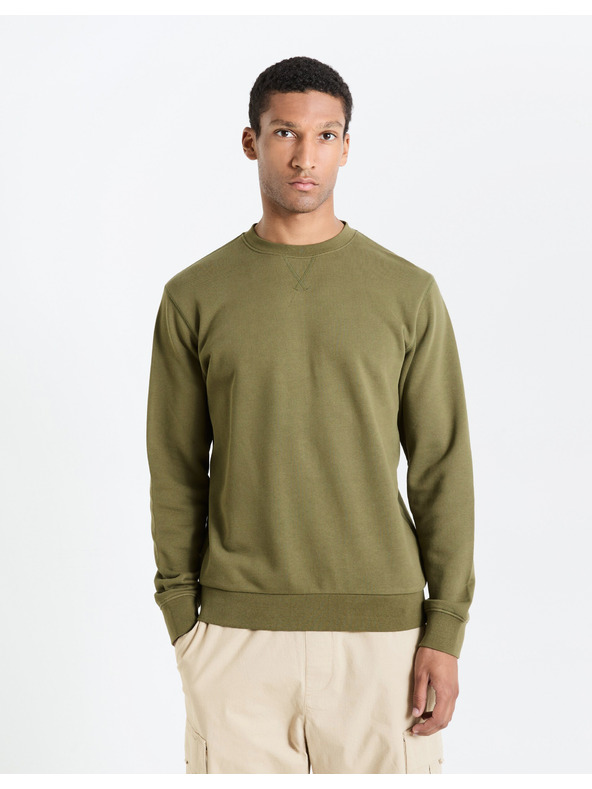 Celio Khaki pánská mikina Celio Feseven