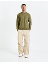 Celio Khaki pánská mikina Celio Feseven