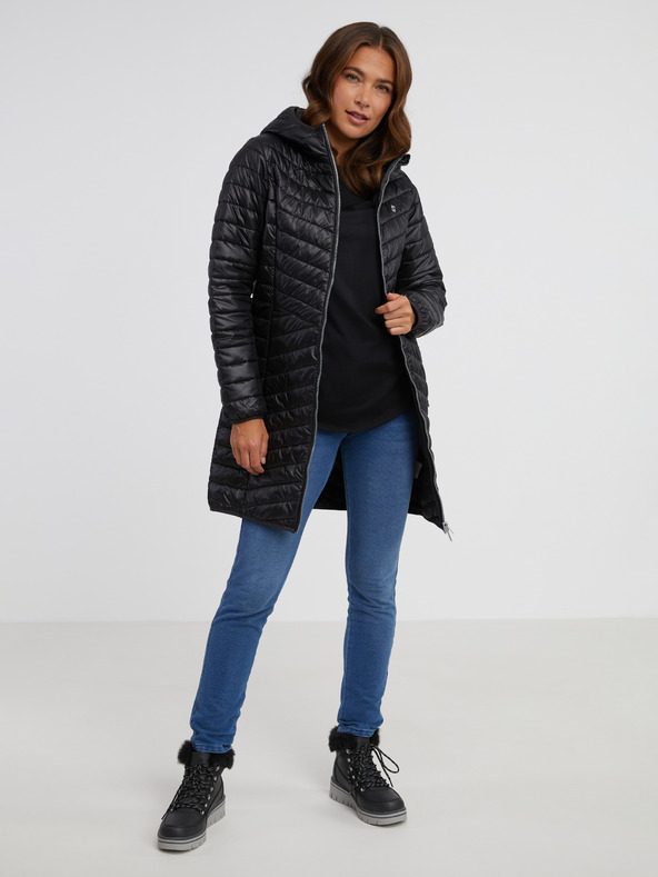 Sam 73 Černý dámský prošívaný kabát SAM 73 Bella