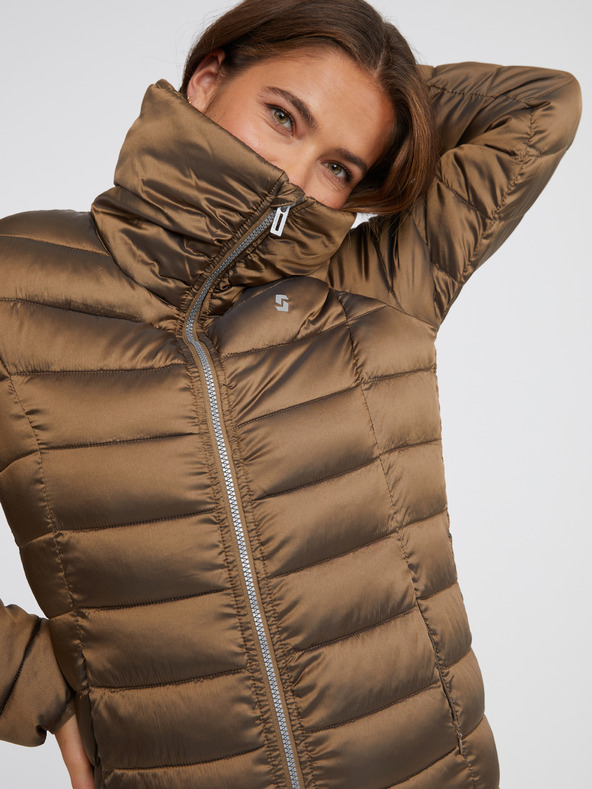 Sam 73 Hnědá dámská prošívaná bunda SAM 73 Beta