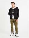 Celio Černá pánská mikina s kapucí Celio Vesherpax