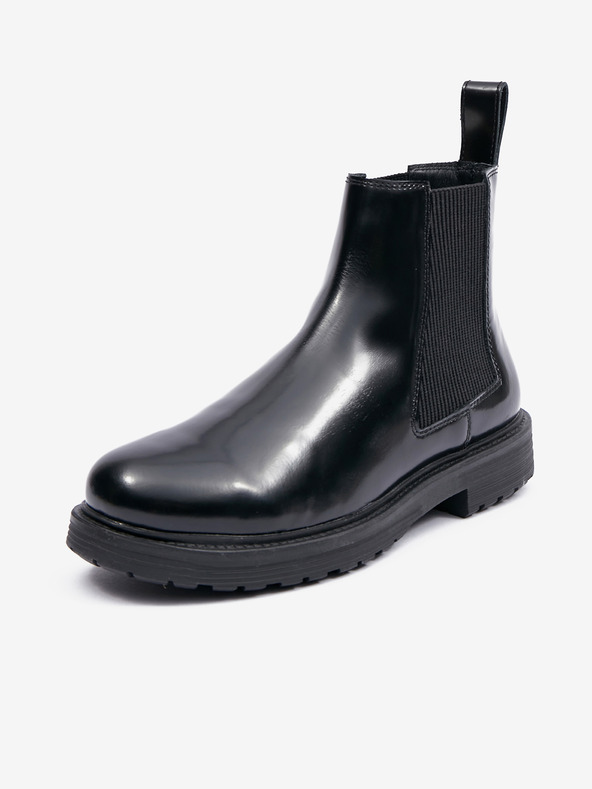 Diesel Černé pánské kožené kotníkové boty Diesel