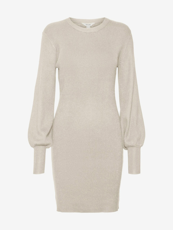 AWARE by VERO MODA Béžové dámské svetrové šaty AWARE by VERO MODA Haya