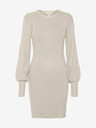 AWARE by VERO MODA Béžové dámské svetrové šaty AWARE by VERO MODA Haya