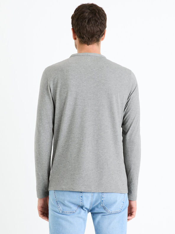 Celio Šedé pánské tričko Celio Fegetiml