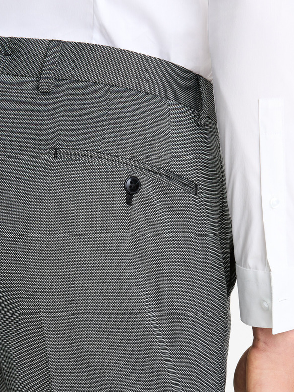 Celio Šedé pánské oblekové kalhoty Celio Fobicol