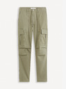 Celio Khaki pánské cargo kalhoty Celio Fopierre