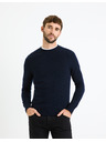 Celio Tmavě modrý pánský basic svetr Celio Cevlna