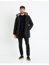 Celio Tmavě modrý pánský basic svetr Celio Cevlna