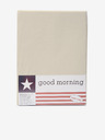 Good Morning 140 x 200 cm - Béžové elastické žerzejové prostěradlo Good Morning