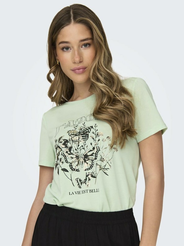 ONLY Světle zelené dámské tričko ONLY Free