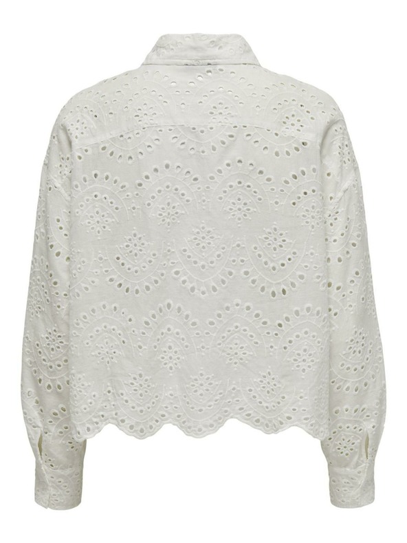 ONLY Bílá dámská košile s madeirou ONLY Valais