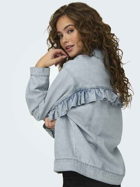 ONLY Světle modrá dámská džínová bunda ONLY Penny