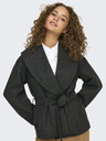 ONLY Tmavě šedý dámský krátký kabátek ONLY Augusta