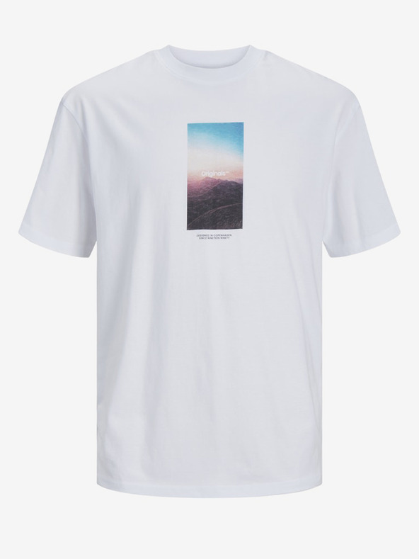 Jack & Jones Bílé pánské tričko Jack & Jones Vesterbro