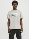 Jack & Jones Béžové pánské tričko Jack & Jones Vesterbro