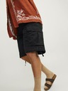 Jack & Jones Černé pánské cargo kraťasy Jack & Jones Cole