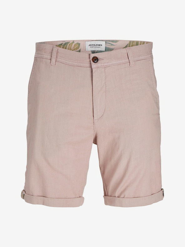 Jack & Jones Světle růžové pánské chino kraťasy Jack & Jones Marco