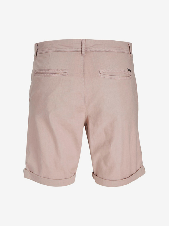 Jack & Jones Světle růžové pánské chino kraťasy Jack & Jones Marco