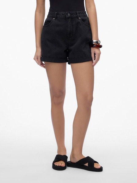 Vero Moda Černé dámské džínové kraťasy VERO MODA Zuri