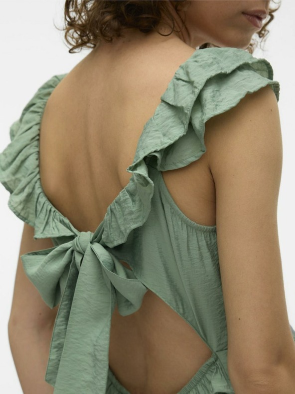 Vero Moda Tmavě zelené dámské maxišaty Vero Moda Josie