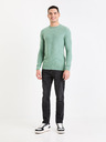 Celio Zelený pánský basic svetr Celio Bepic