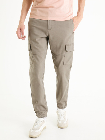 Celio Šedé pánské cargo kalhoty Celio Dolyte
