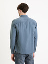 Celio Modrá pánská košile Celio Gapeach