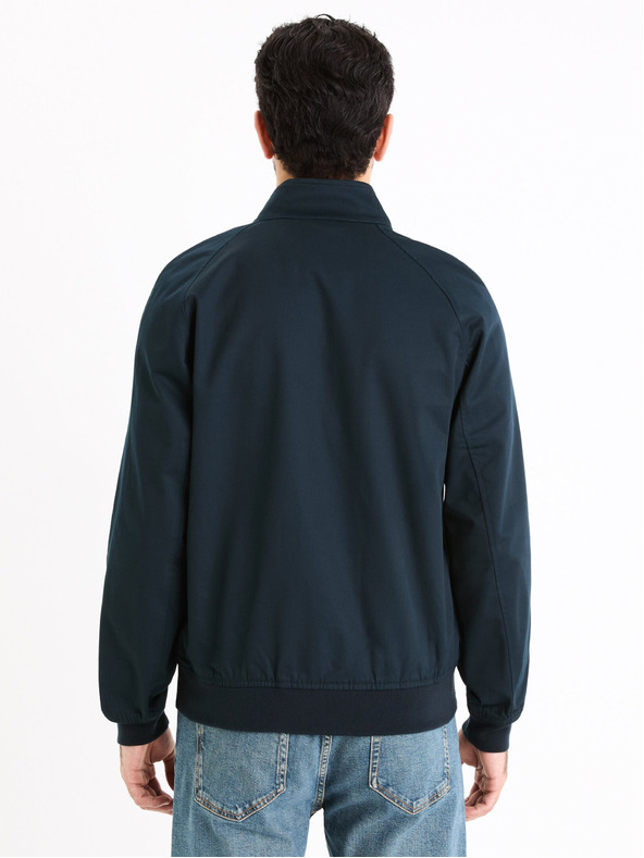 Celio Tmavě modrý pánský bomber Celio Gubavlna