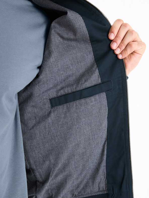 Celio Tmavě modrý pánský bomber Celio Gubavlna