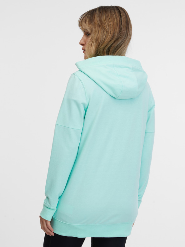 Sam 73 Tyrkysová dámská mikina na zip s kapucí SAM 73 Lisa