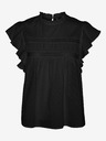Vero Moda Černá dámská halenka s krajkou Vero Moda Trine