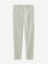 Celio Světle šedé pánské chino kalhoty Celio Tocharles