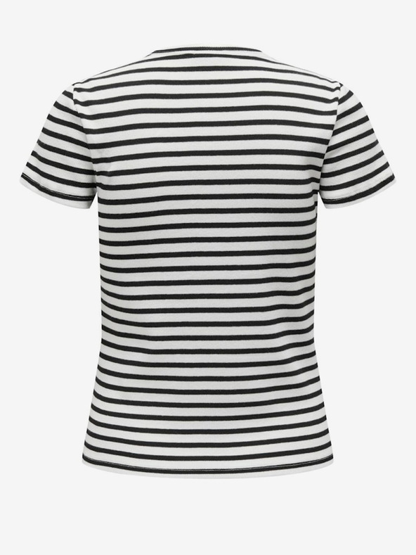 Jacqueline de Yong Černo-bílé dámské pruhované tričko JDY Solar