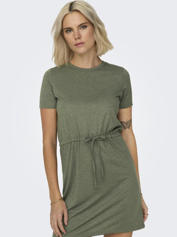 Jacqueline de Yong Khaki dámské šaty JDY Dalila