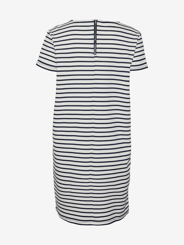 Vero Moda Modro-bílé dámské pruhované šaty Vero Moda Abby