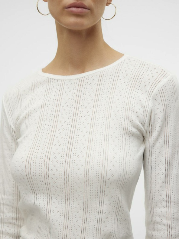 Vero Moda Bílé dámské tričko Vero Moda Lisa