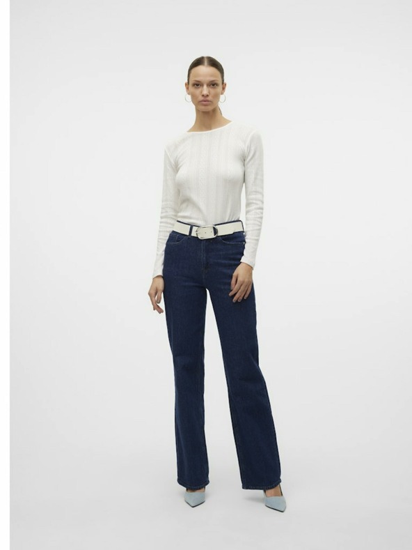 Vero Moda Bílé dámské tričko Vero Moda Lisa