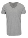 Jack & Jones Světle šedé žíhané basic tričko Jack & Jones Basic