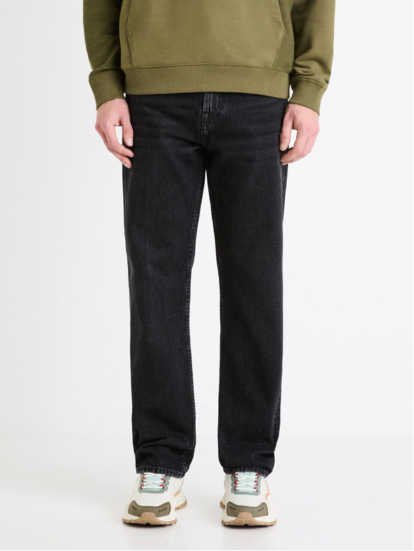Celio Černé pánské džíny Celio C15 straight Fodroit 30