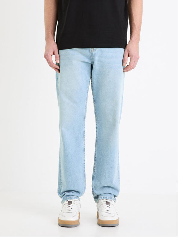 Celio Světle modré pánské džíny Celio C15 straight Fodroit 30