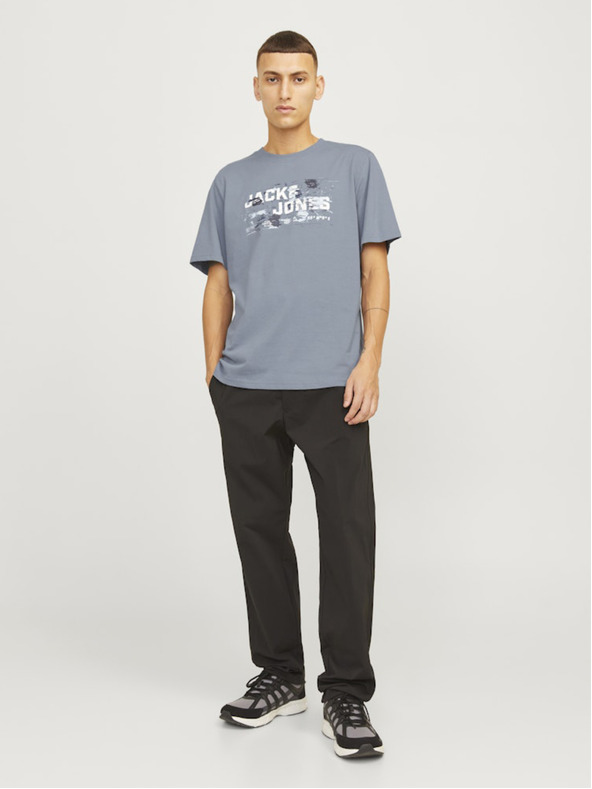 Jack & Jones Šedé pánské tričko Jack & Jones