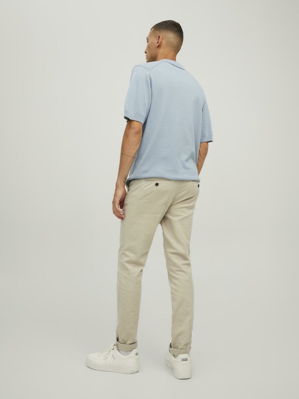 Jack & Jones Béžové pánské chino kalhoty Jack & Jones Marco