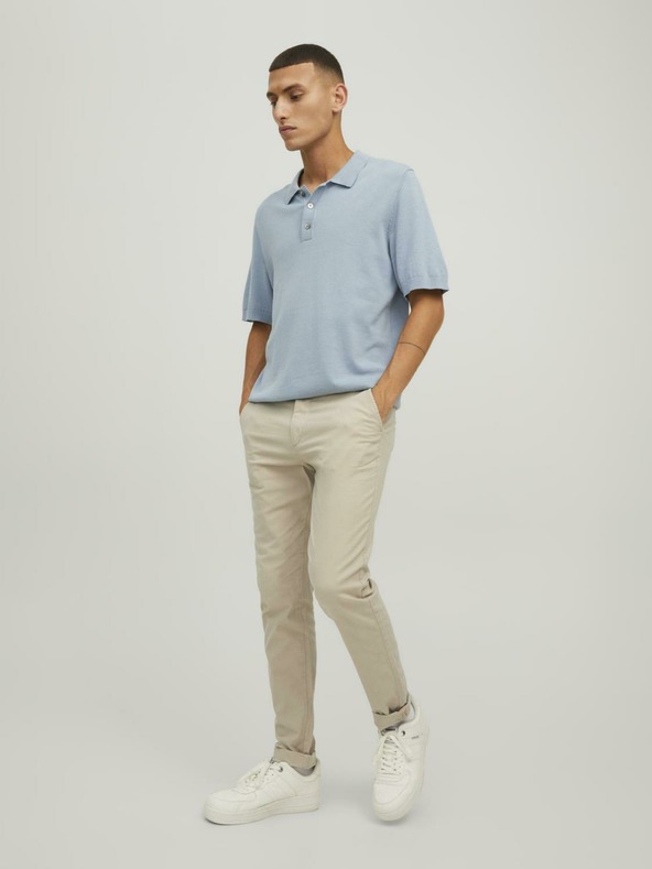 Jack & Jones Béžové pánské chino kalhoty Jack & Jones Marco