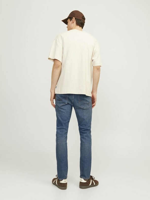 Jack & Jones Modré pánské slim fit džíny Jack & Jones Glenn